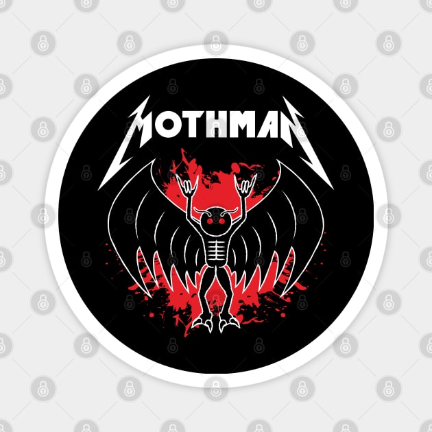 Metal Mothman Magnet by bryankremkau